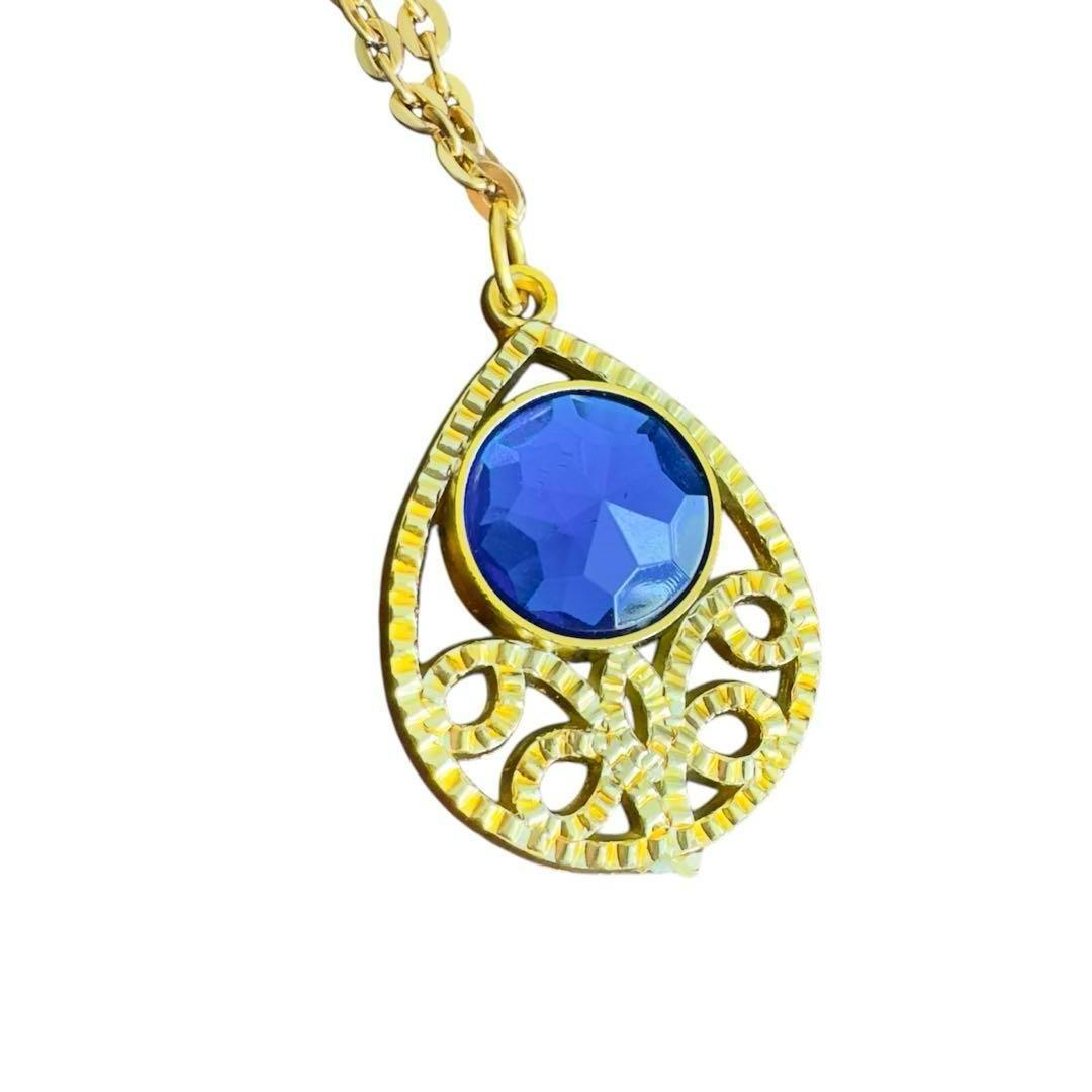 【平成レトロ】1990年代　セボンスター　ブルー　ネックレス　デッドストック