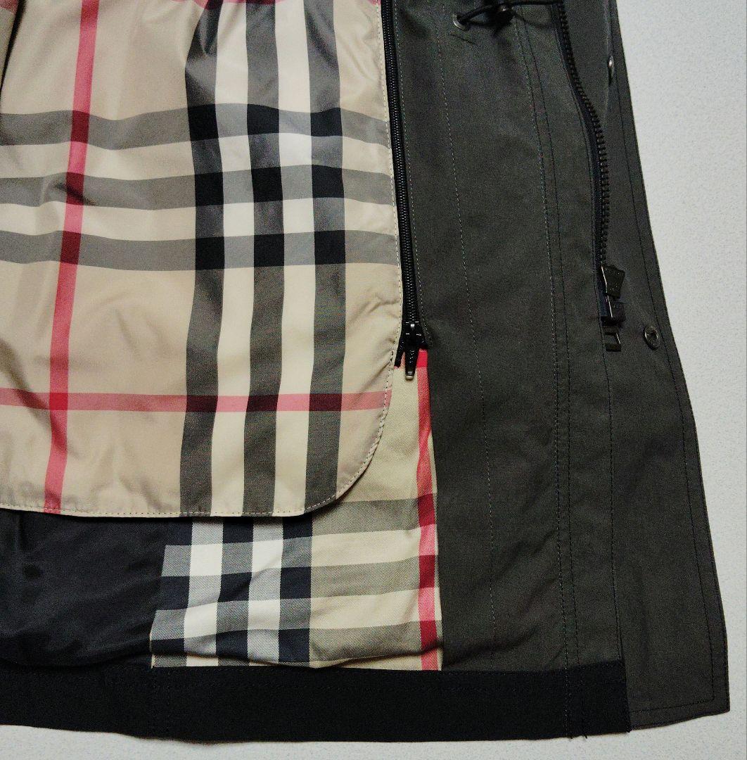 バーバリーロンドン モッズコート 新品 ダウンライナー付 フード メンズLL 黒