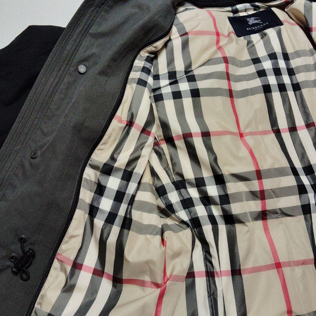 バーバリーロンドン モッズコート 新品 ダウンライナー付 フード メンズLL 黒