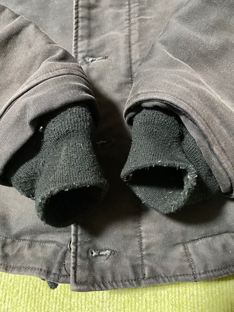 N-1デッキジャケット　USNAVY USN ブラック　フェード