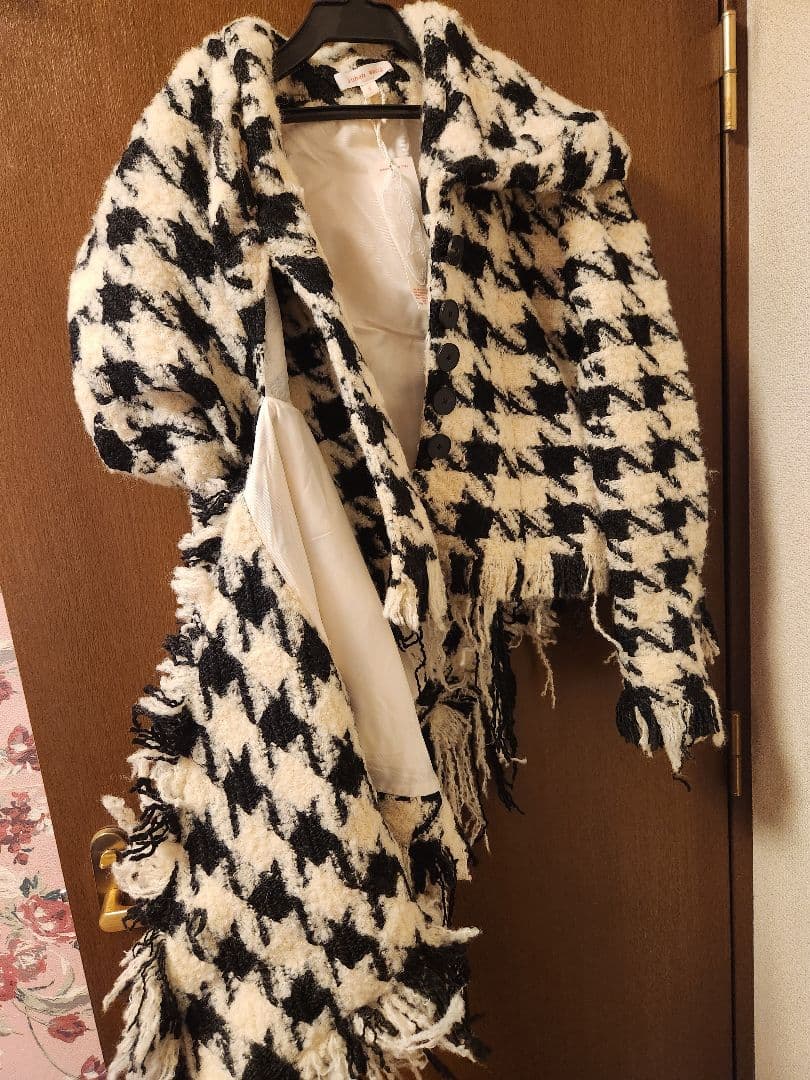ジャケット・アウター YUHAN WANG HOUNDSTOOTH KNOTTED JACKET