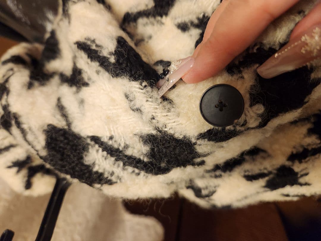 ジャケット・アウター YUHAN WANG HOUNDSTOOTH KNOTTED JACKET