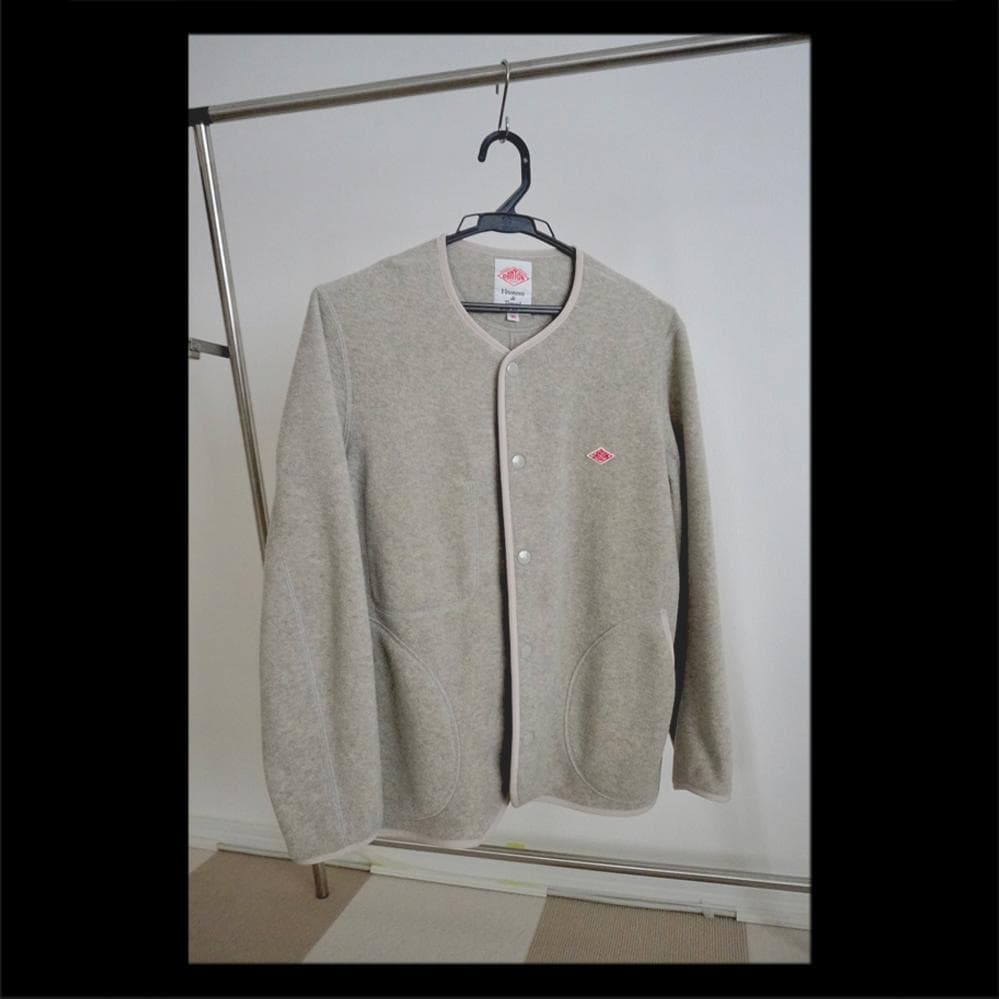 DANTON フリースノーカラージャケット MARBLE（JD-8911）