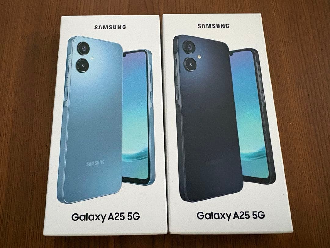 【2台まとめ】Galaxy A25 5G 64GB ブルー ブラック SIMなし