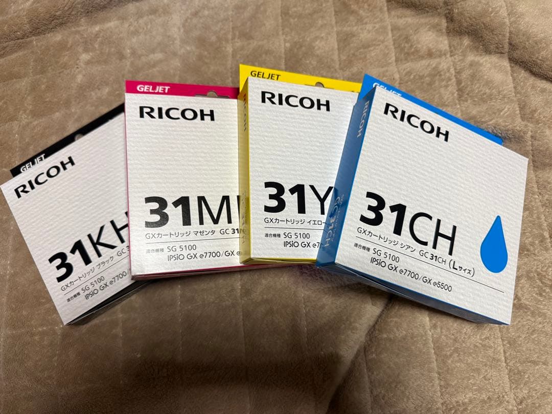 RICOH インクカートリッジ 31KH 31MH 31YH 31CH セット