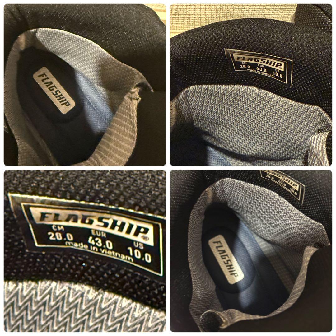 美品　フラッグシップ　ライディングブーツ　BOA 簡単脱着　黒　レザー　28cm