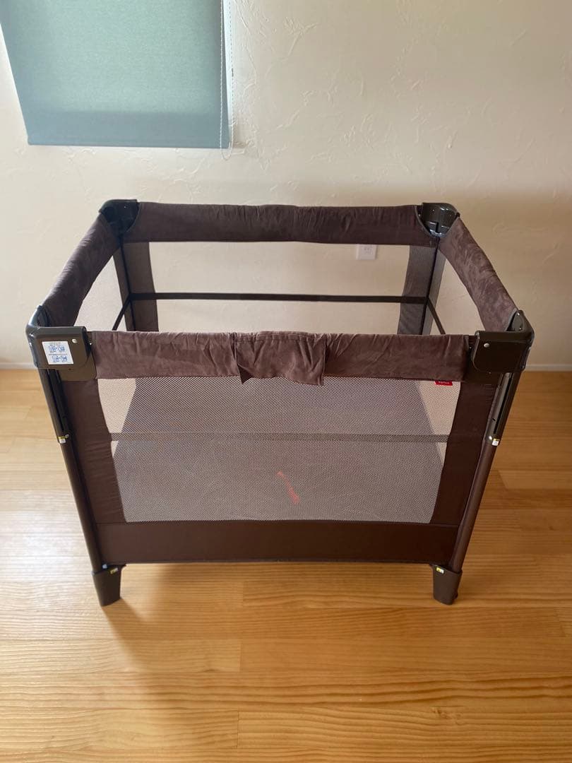 【美品】Aprica ココネルエアープラス ベビーベッド リッチブラウン