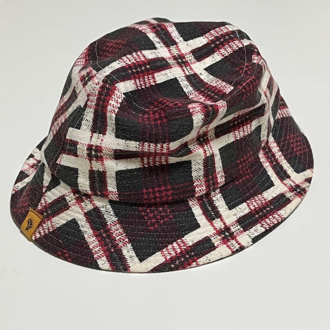 visvim チェック柄 バケットハット