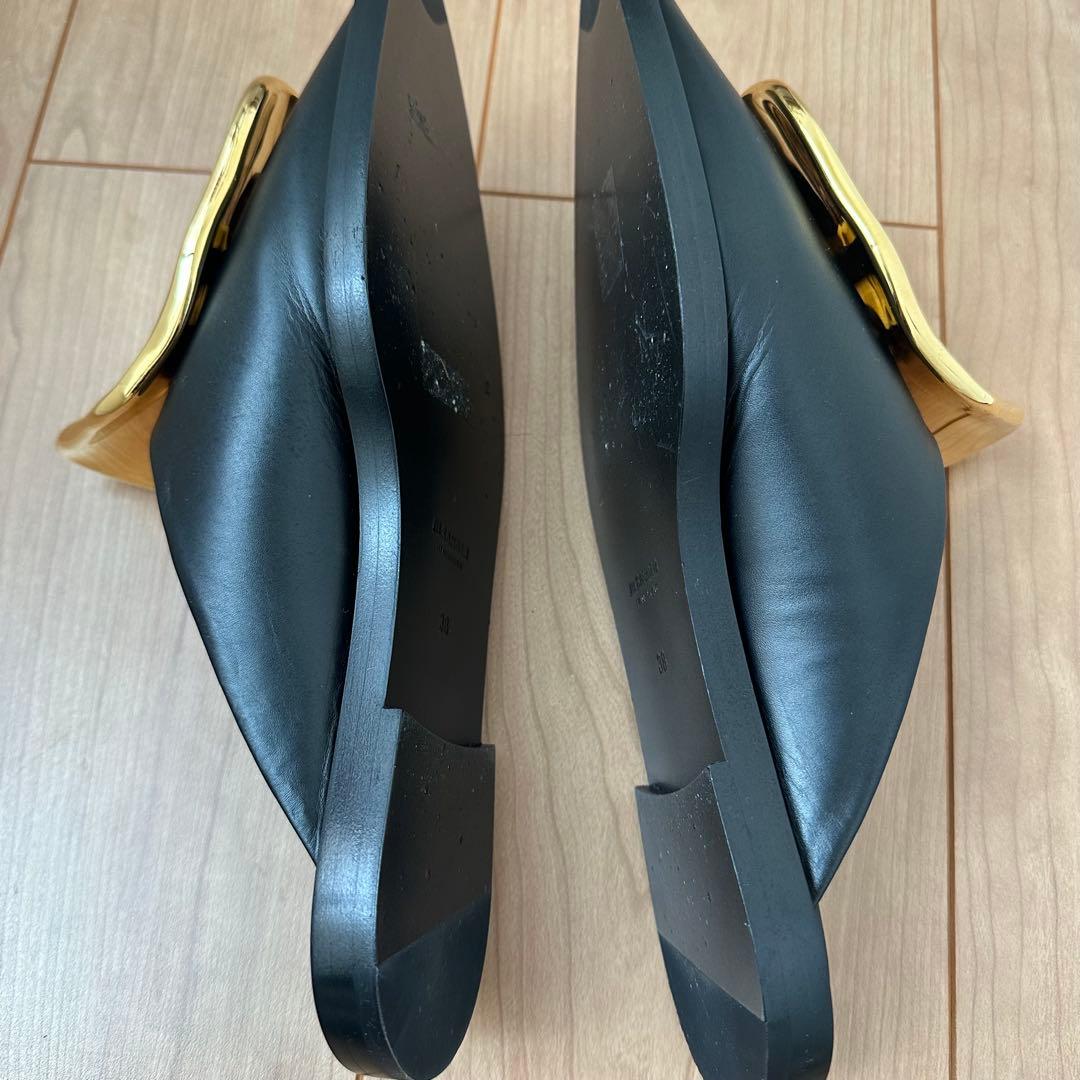 JIL SANDER メタルプレート　ミュール　サイズ38