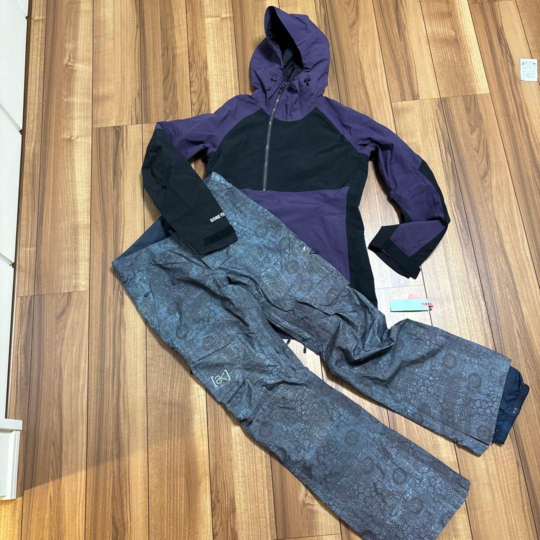 wknaaa　バートン　BURTON AK 上下　レディース紫　上S下XS