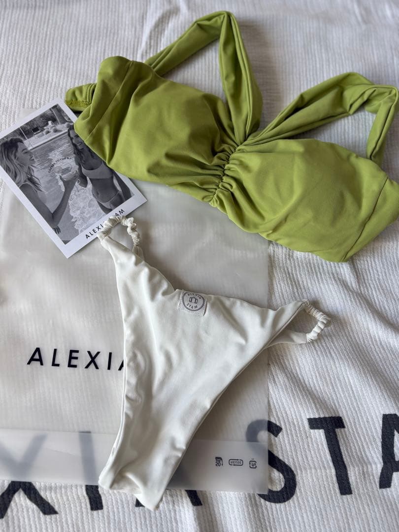 ALEXIA STAM セパレート水着 グリーン・ホワイト