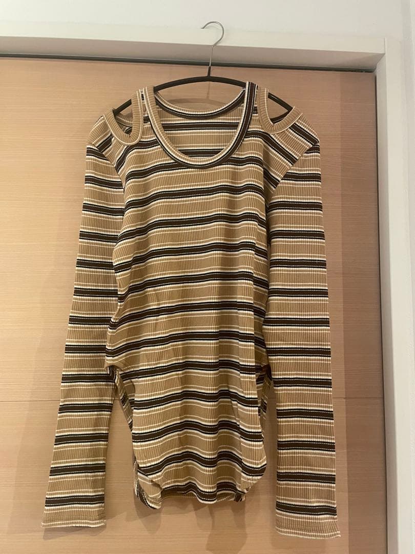 新品未使用25AW SOLOV ボーダーカットソー