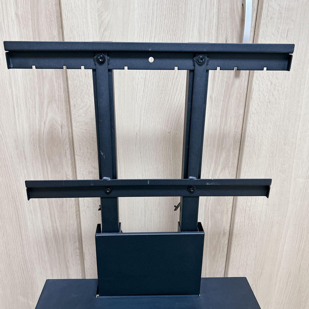 EQUALS テレビスタンド WALL V2 ロータイプ 棚板付き ブラック 壁