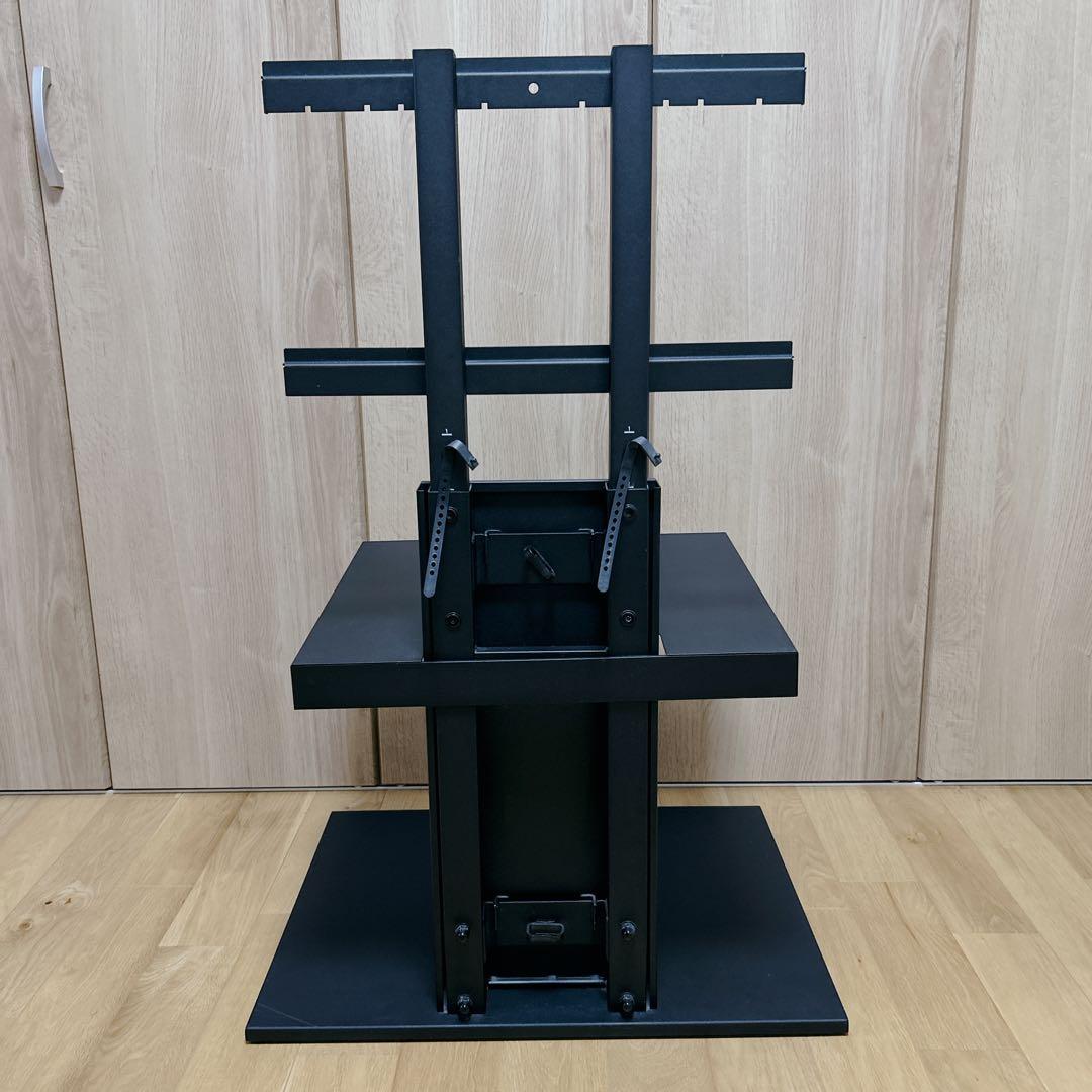 EQUALS テレビスタンド WALL V2 ロータイプ 棚板付き ブラック 壁