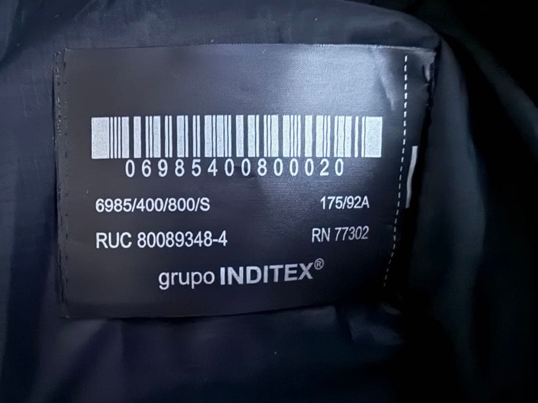 ZARA フーデッド パフジャケット