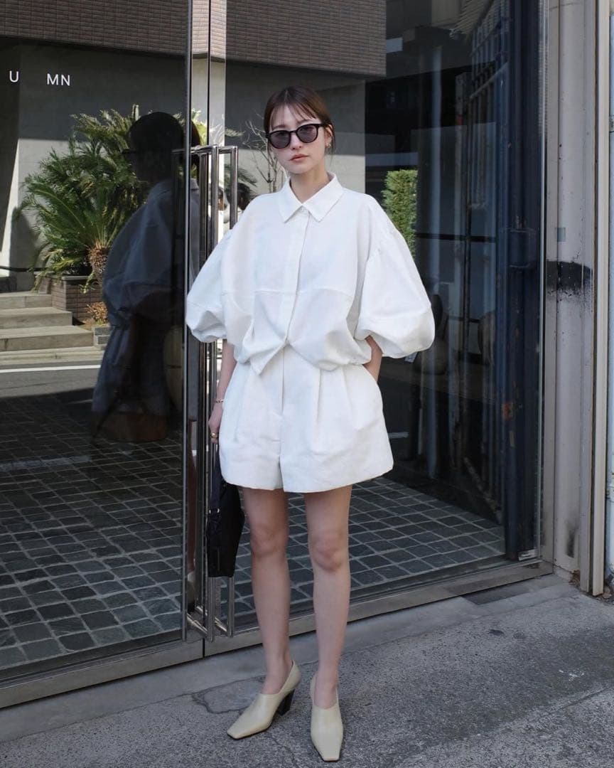 CLANE DAD SHORT PANTS ホワイト