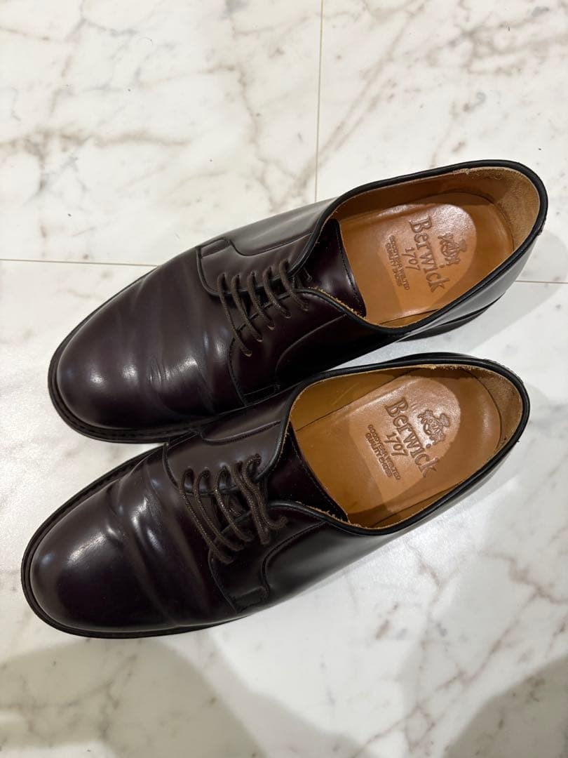 Berwick 革靴 プレーントゥ UK6