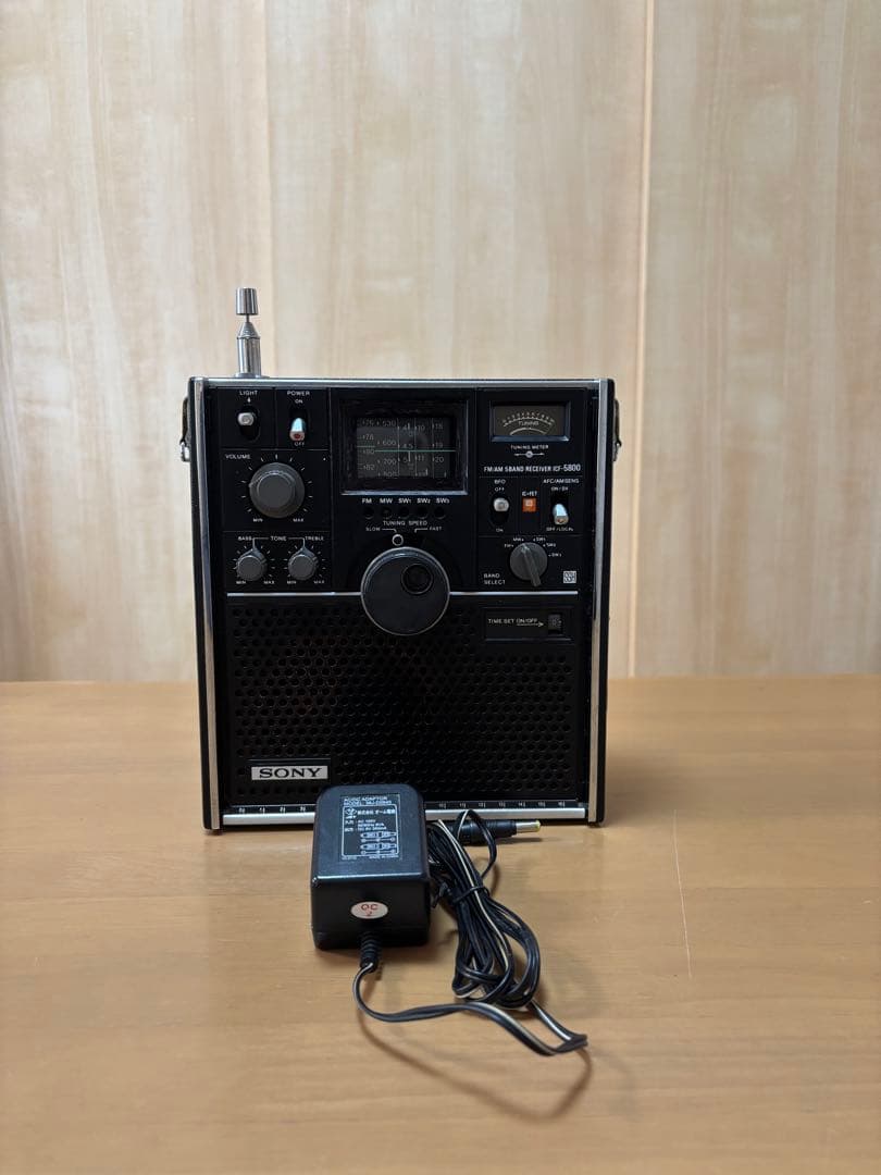 SONY スカイセンサーICF-5800 ACアダプター付属　完動品