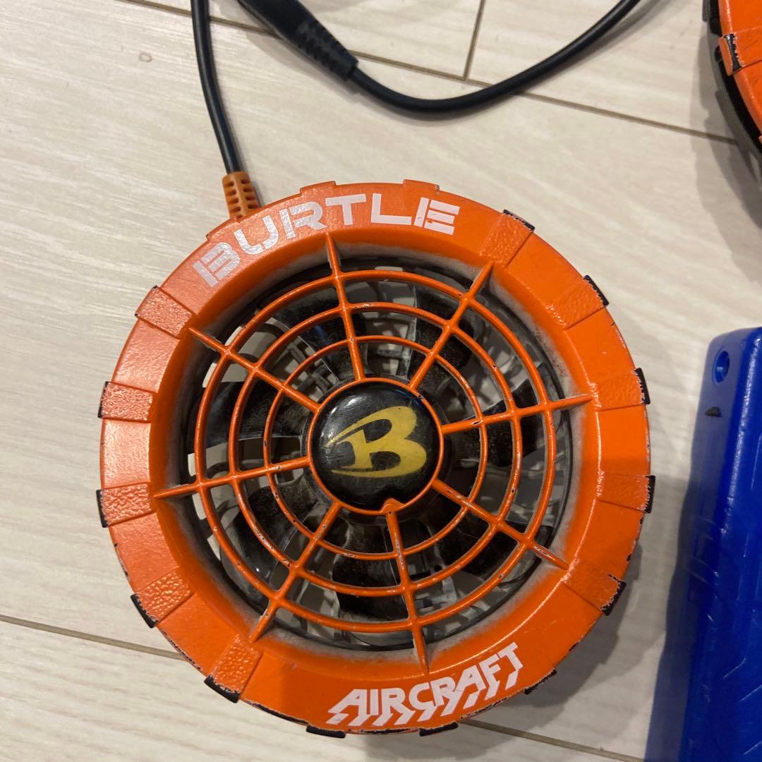 バートル BURTLE オレンジファン＋新型17V青バッテリーセット　空調服