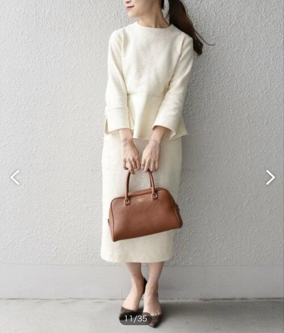 SHIPS ペプラムツイード ドレススーツ セットアップ 入学式 卒業式