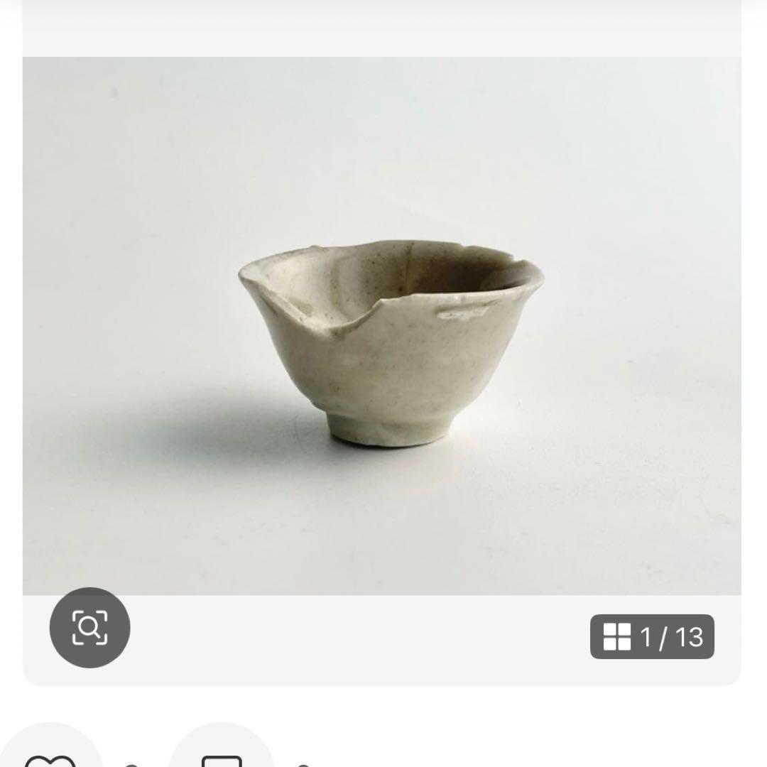 金継ぎ用　骨董　アンティーク　古伊万里　色絵　鯉　魚　お碗　茶碗　金繕い　金直し