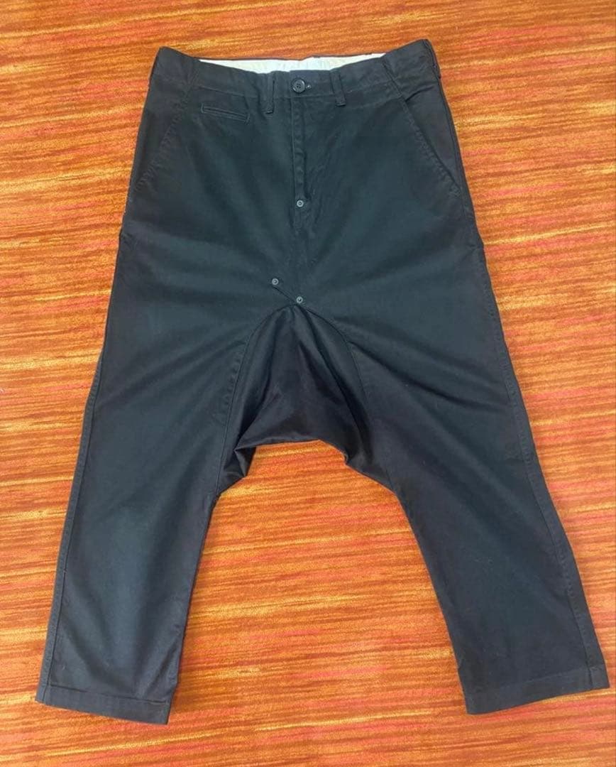 ガンリュウ サルエル パンツ M ブラック 黒 コムデギャルソン