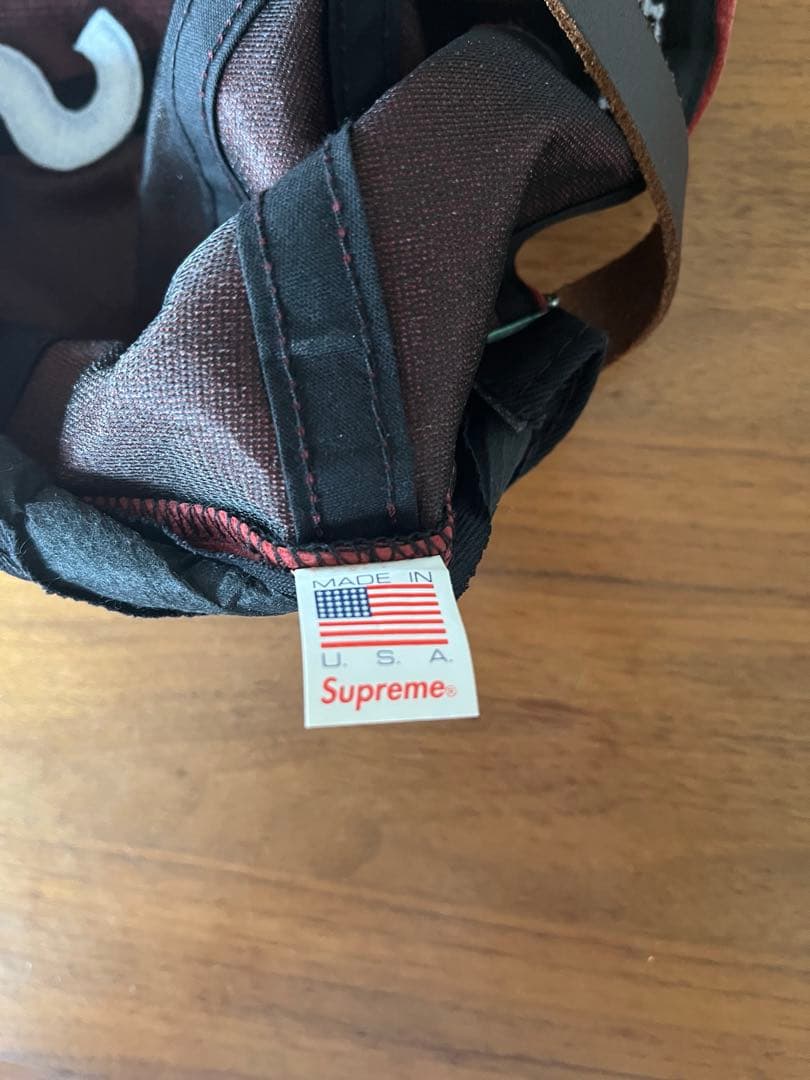 帽子 suede S Logo 6-panel RED