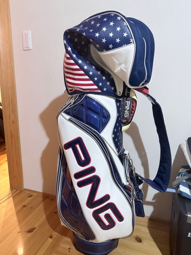 【パディメロ】PING ゴルフバッグ アメリカ国旗デザイン　限定モデル？