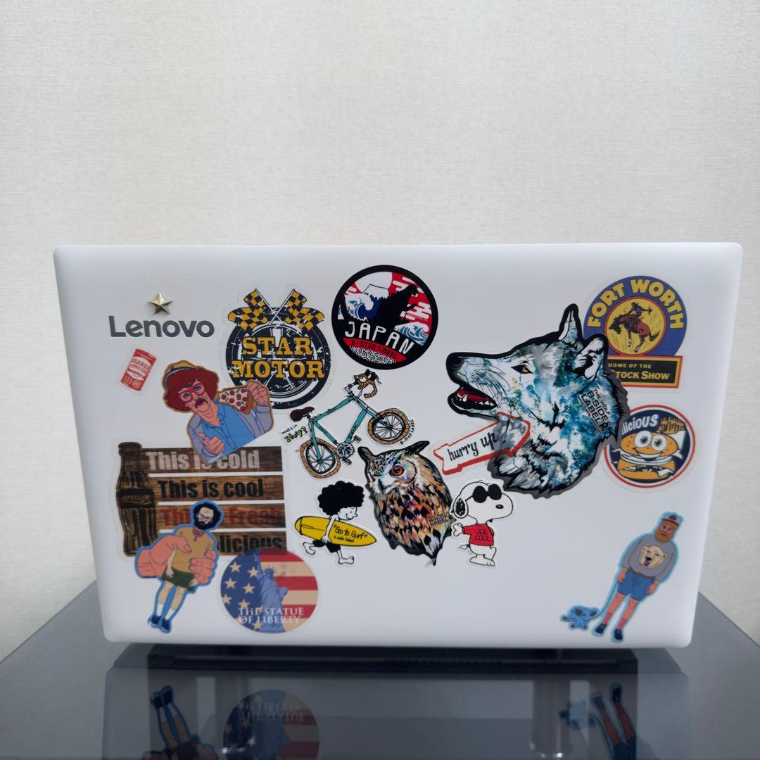 Lenovo ノートPC ideapad 320-15IAPステッカー装飾付き
