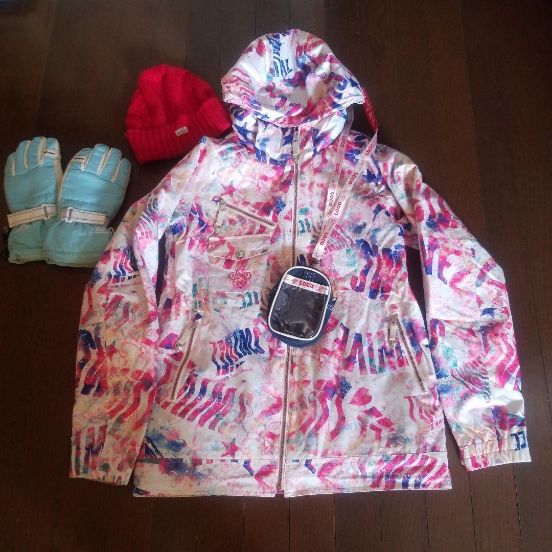 swivel♥ スノーボードウェア　ジャケット　スキーＬ　M　マルチカラー