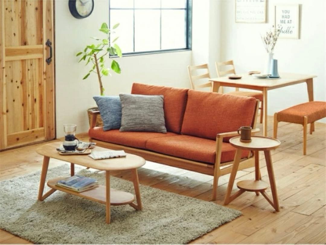 ノルディックサイドテーブル 丸 北欧 ソファテーブル ローテーブル