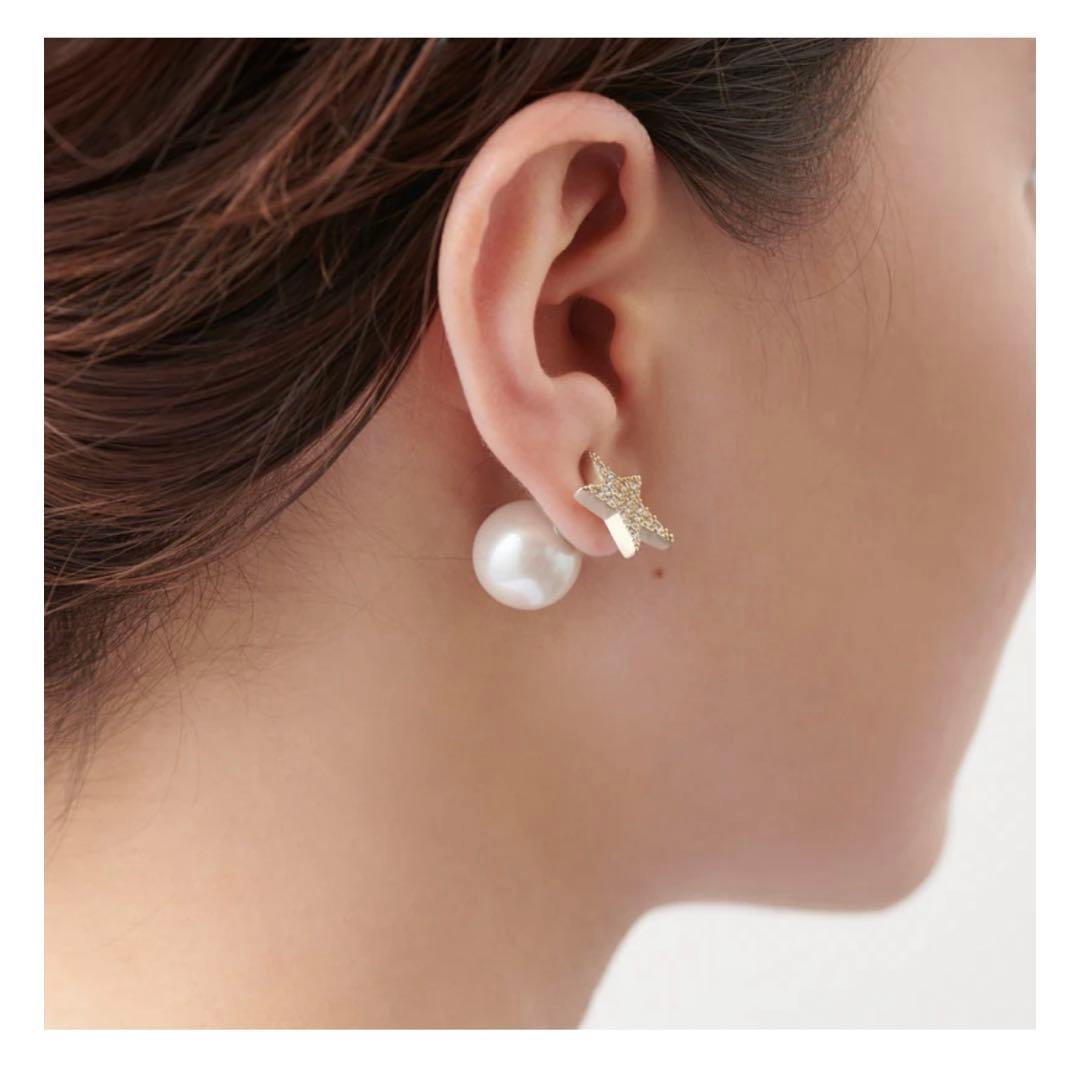 MAYU スター ピアス (スモール / パヴェ) 片耳用