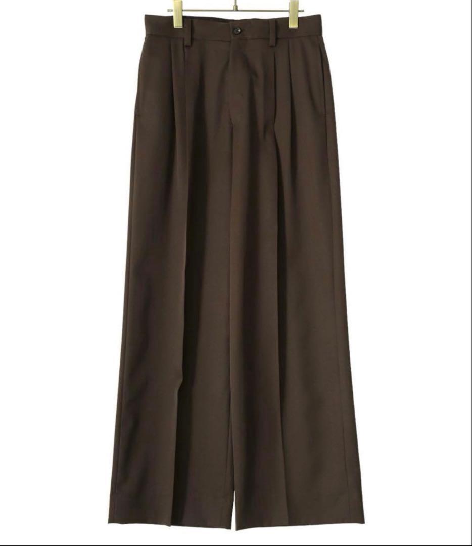 パンツ ssstein LONG WIDE TROUSERS 2/90 wool