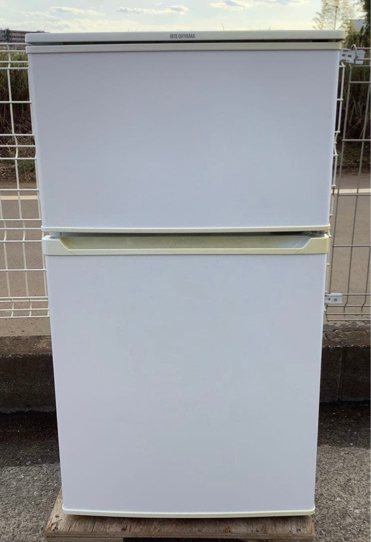 Mahe オーヤマ 2ドア冷蔵庫 IRR-A09TW-W 18年製 90L