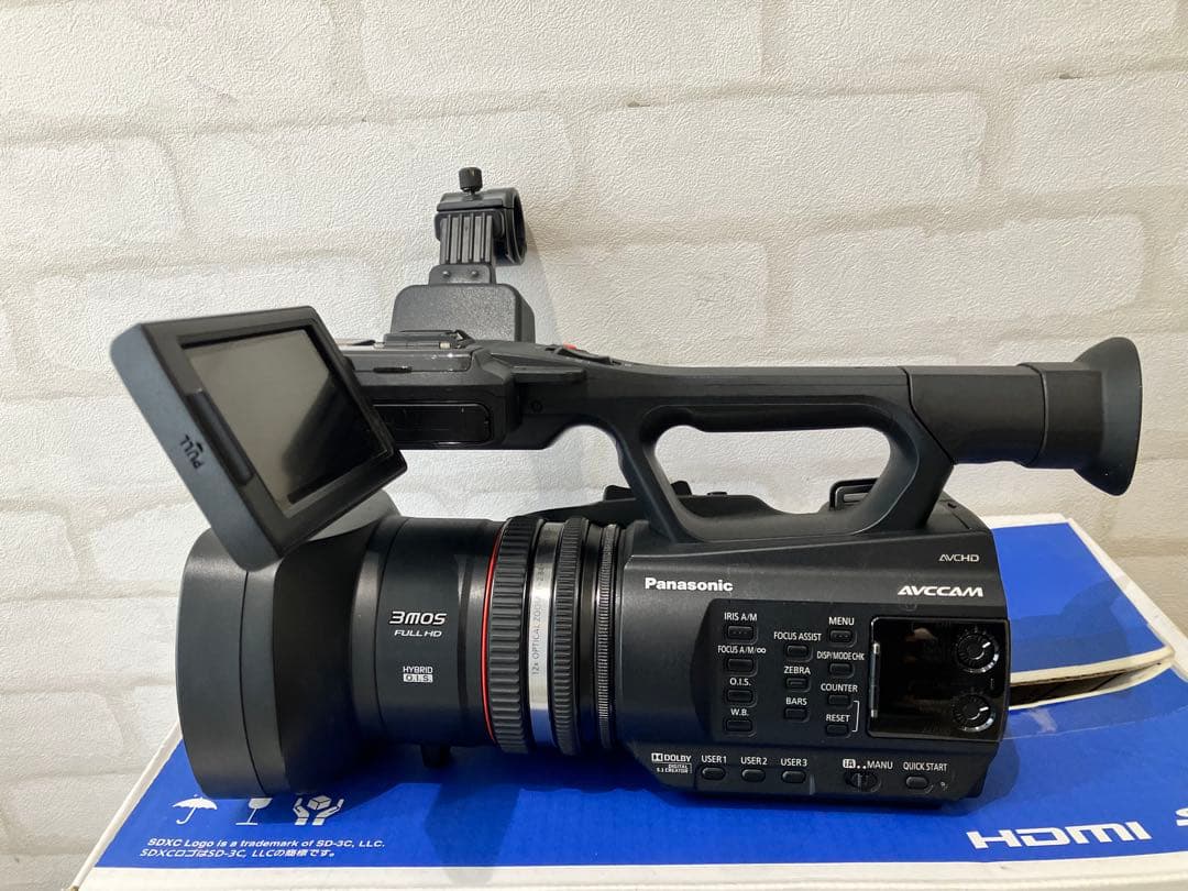 Panasonic AG-AC90 ビデオカメラセット① 箱、説明書、おまけ多数