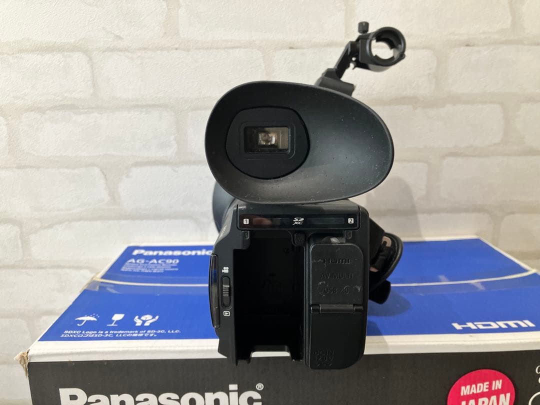 Panasonic AG-AC90 ビデオカメラセット① 箱、説明書、おまけ多数