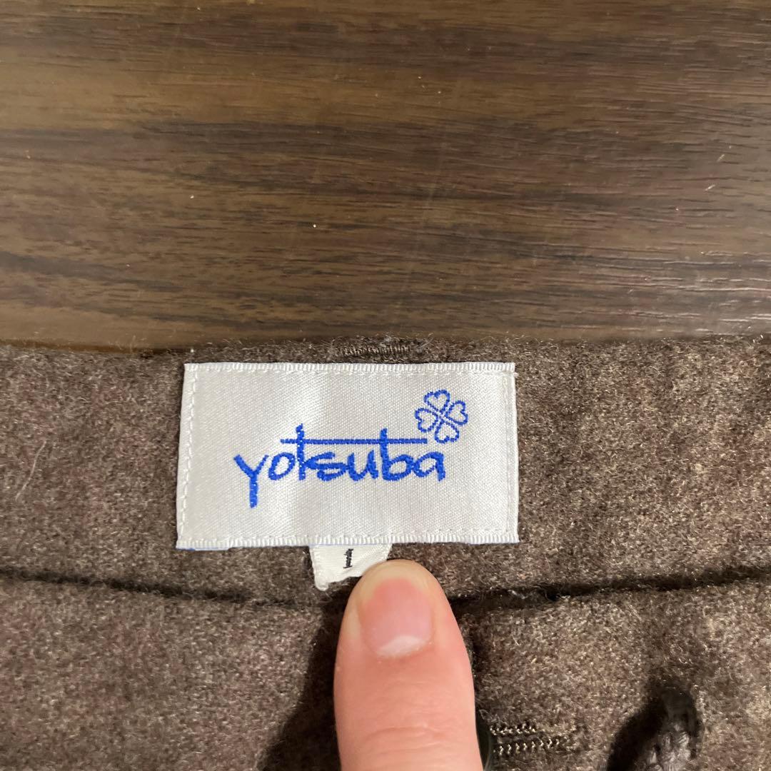 yotsuba 2タックワイドテーパードスラックス