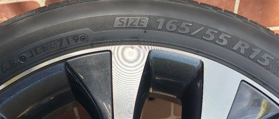 サマータイヤ&アルミホイール15インチ4本セット　送料込み