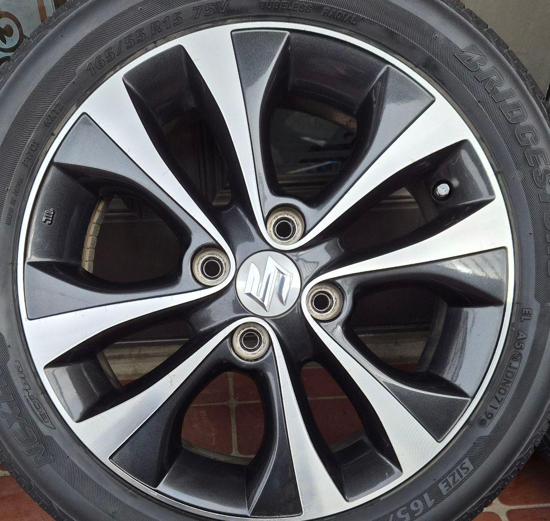 サマータイヤ&アルミホイール15インチ4本セット　送料込み