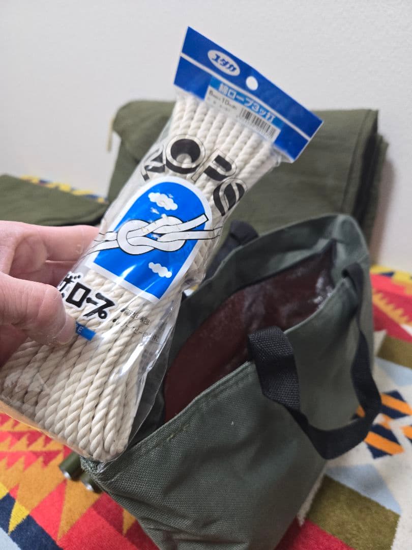 1975年製 USパップテント 二股フレーム YKKジッパー加工済み セット出品