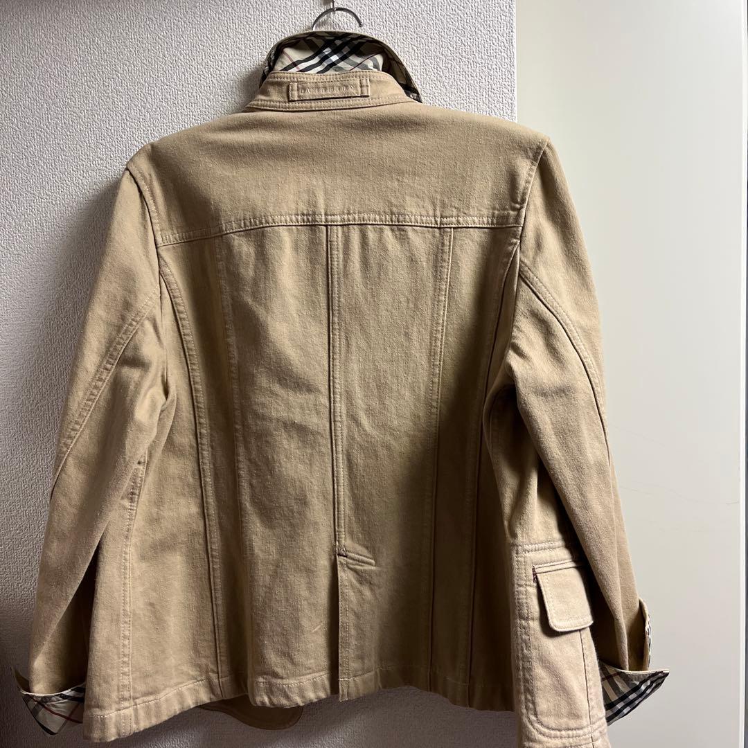BURBERRY ベージュ テーラードジャケット 46 これからの季節に美品
