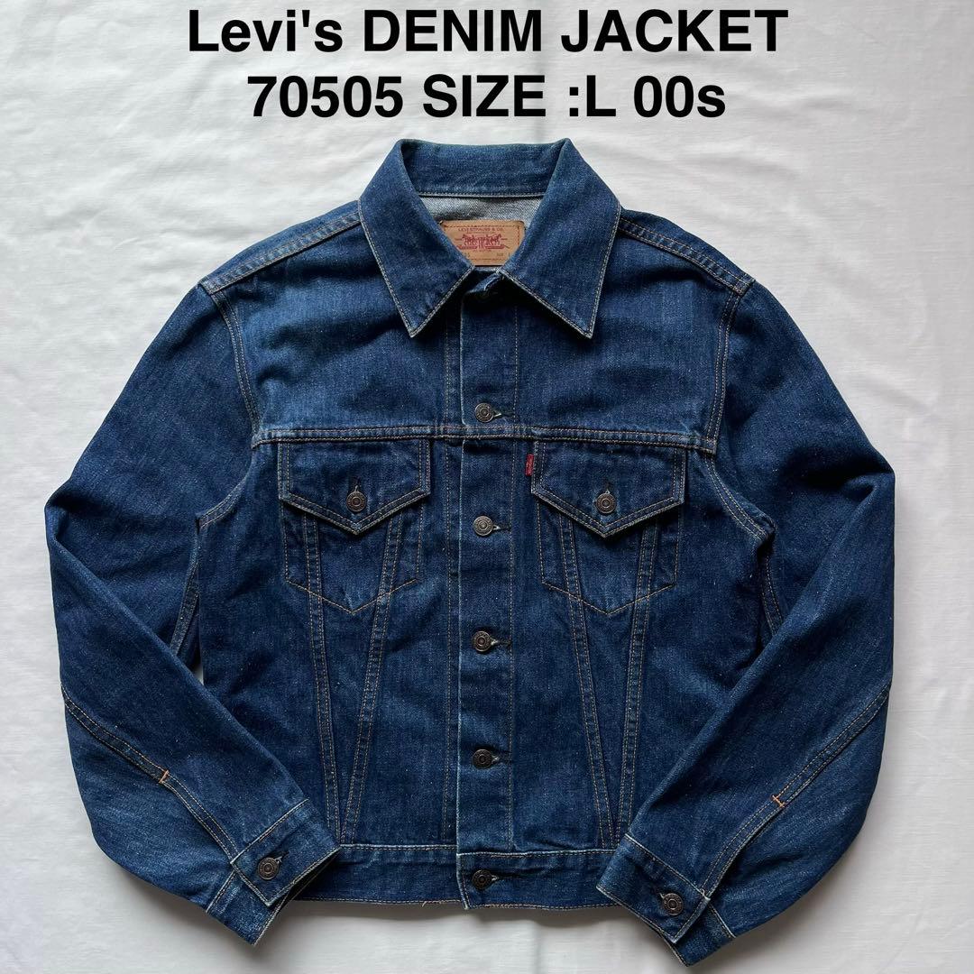 levi's リーバイス　デニムジャケット　gジャン　70505 00s L