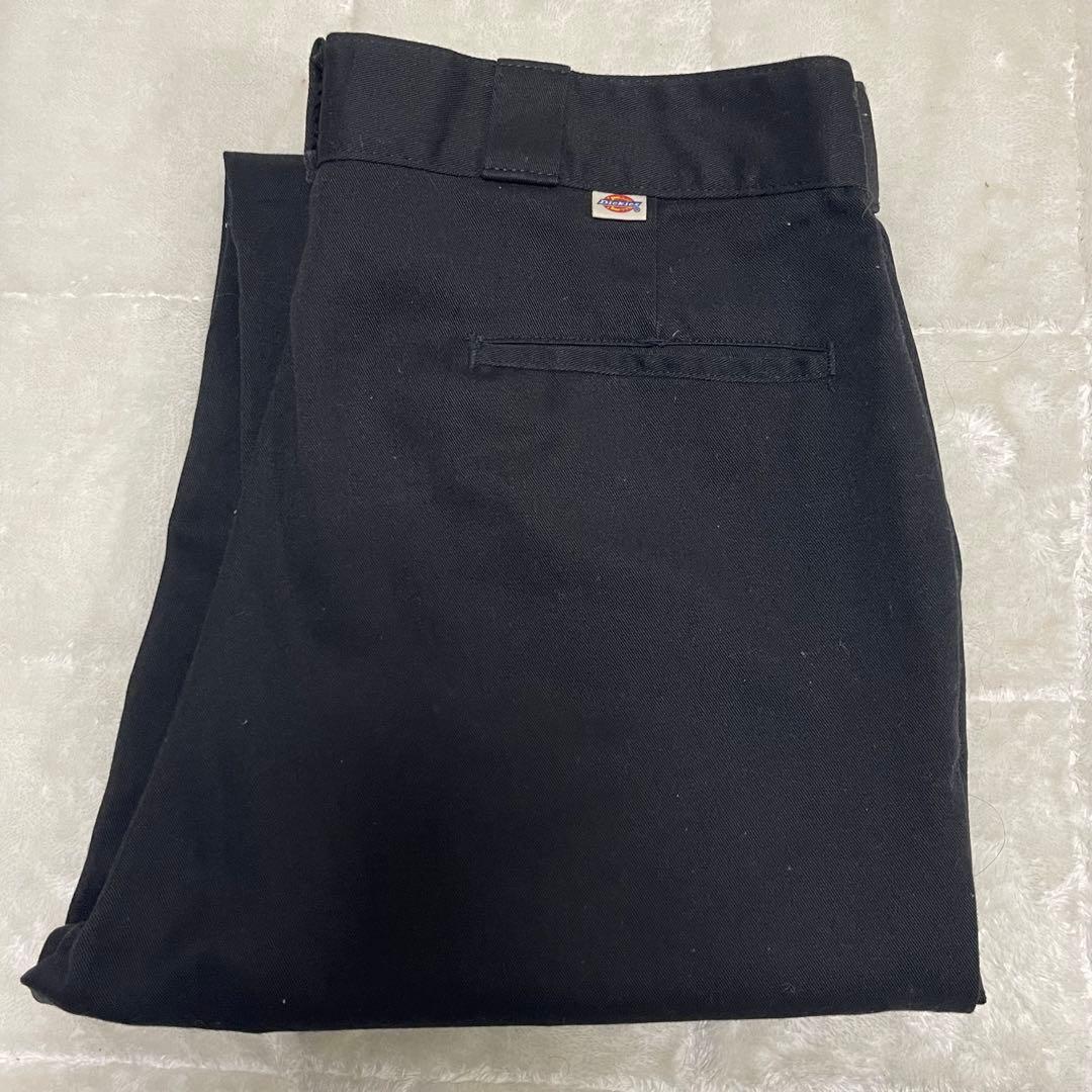 Dickies 874 チビタグ 80s USA製 ブラック 実寸W34