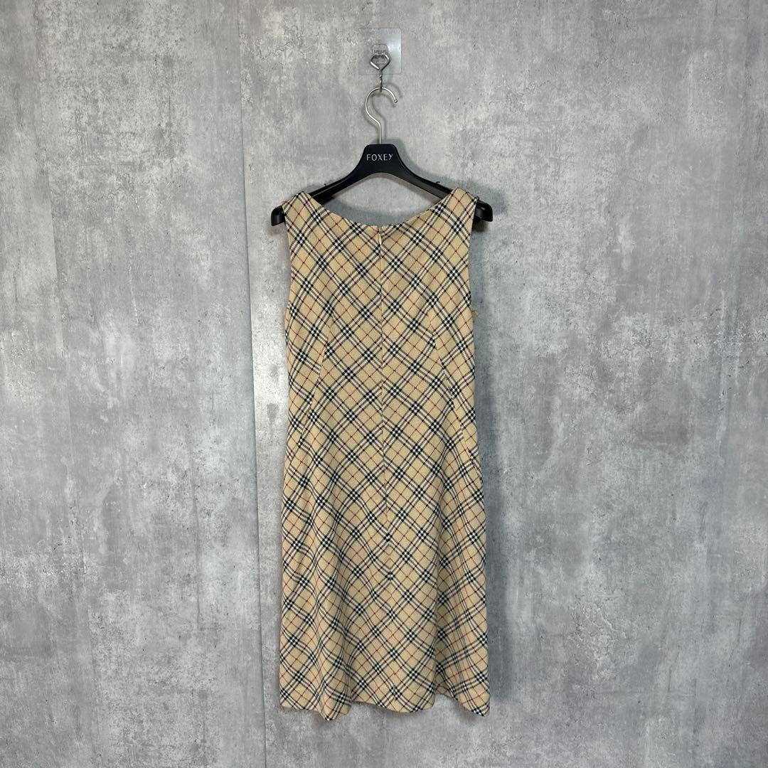 BURBERRY BLUE LABEL ノバチェック ノースリーブワンピース M