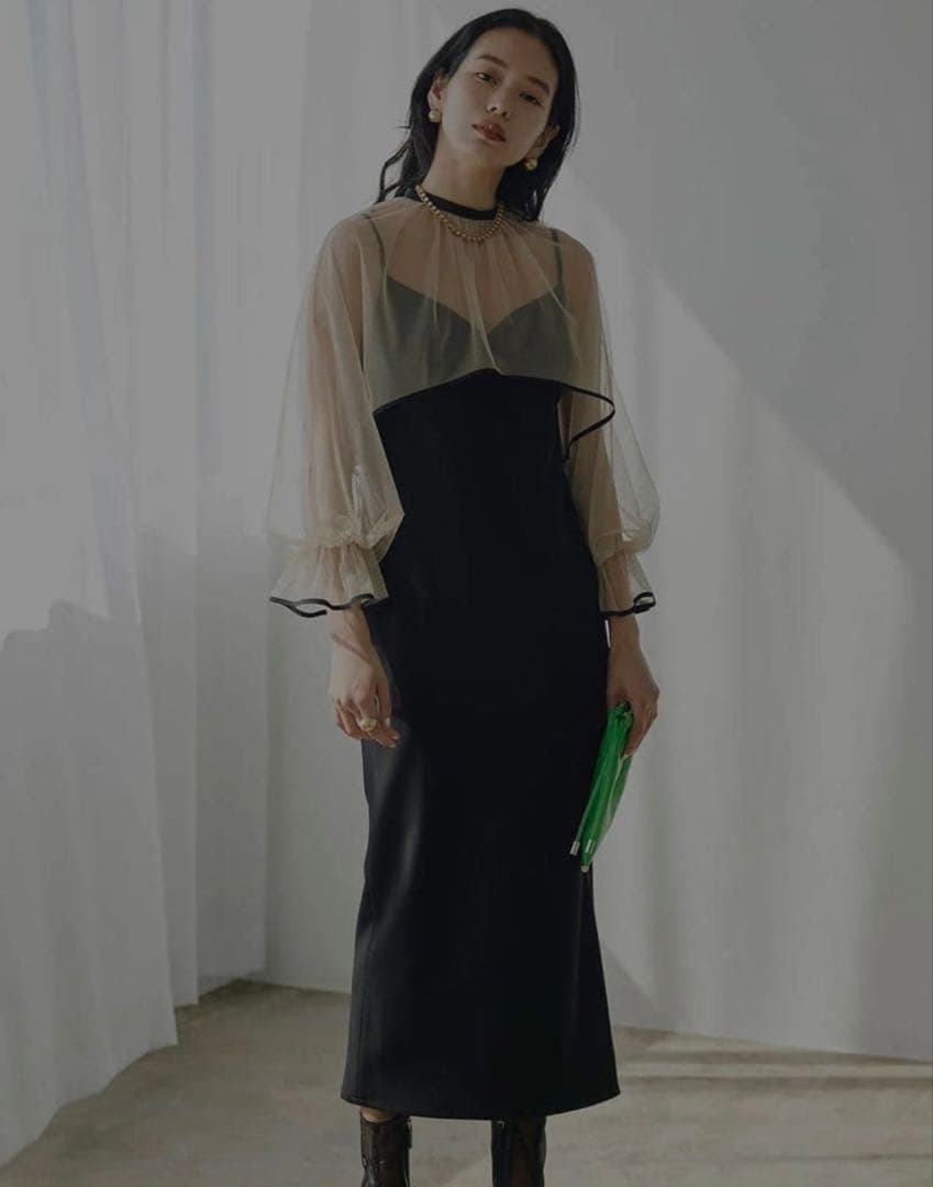 【Ameri vintage】MANY WAY AIRY VEIL DRESS
