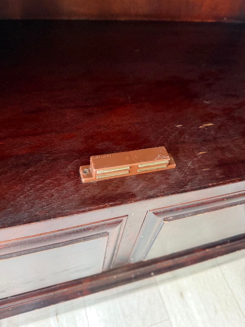 momo 北斗民芸家具 和光 飾棚１２０ 樺材 民芸家具 書棚 食器棚