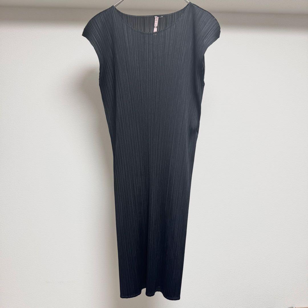 25年モデル 極美品 プリーツプリーズ BASICS ワンピース 2 ブラック