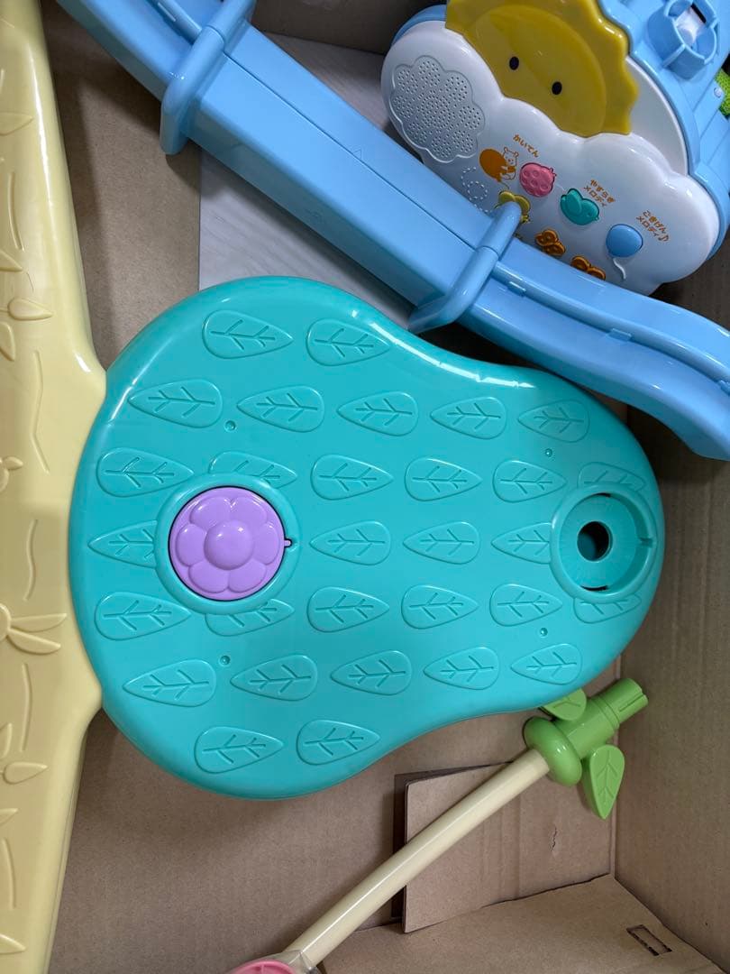 【極美品】くまのプーさんえらべる回転6WAYジムにへんしんメリー　プーメリー