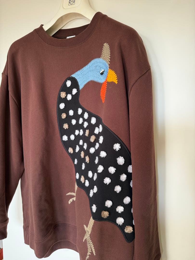 LOEWE 鳥刺繍 クルーネック トレーナー