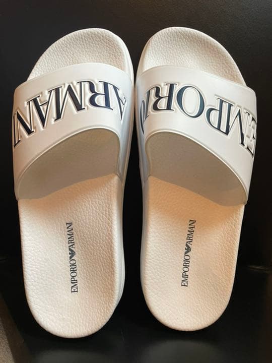 専用　エンポリオ アルマーニ ロゴ サンダル 41 ホワイト